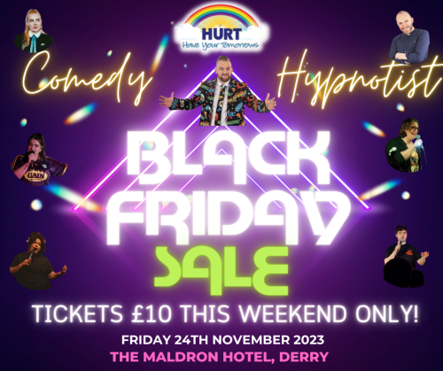 Purple Neon Black Friday Sale Facebook Post